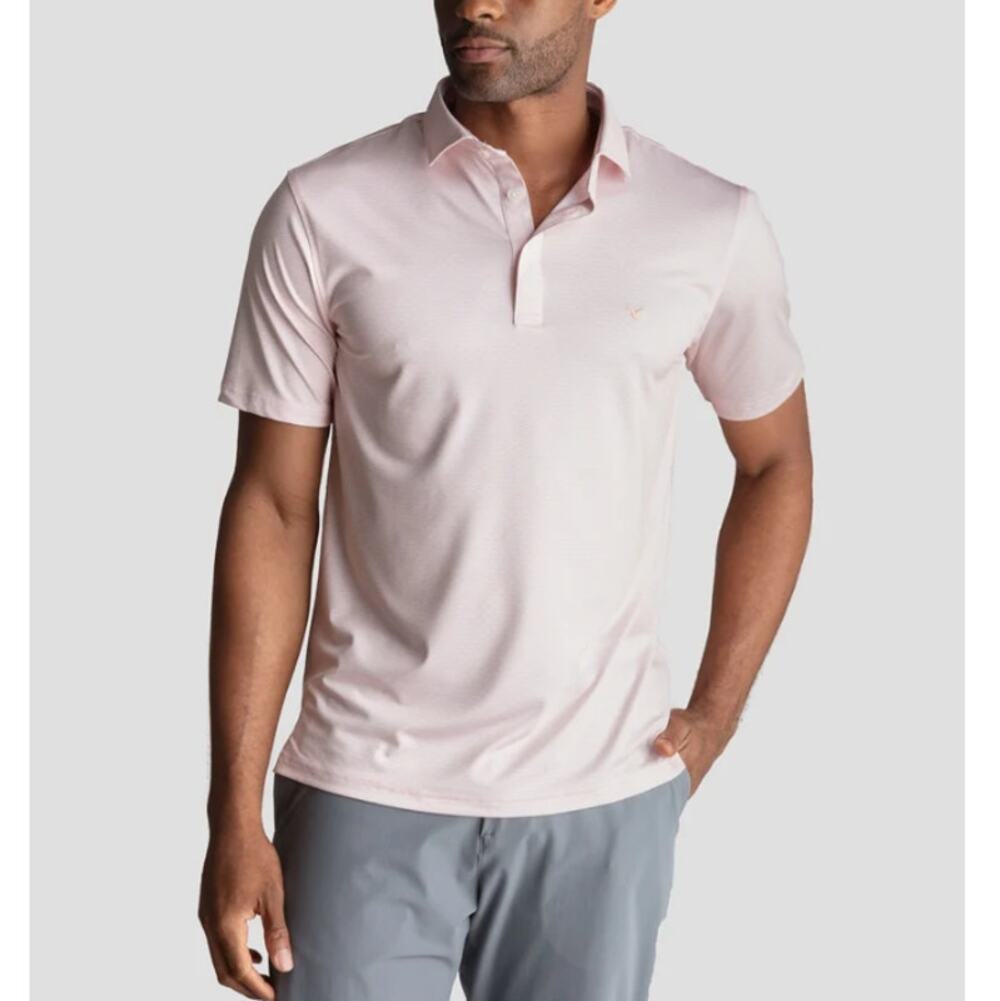 Birddogs The Nine & Wine Crew NoFlop Golf Polos Link Swell Orange Size M